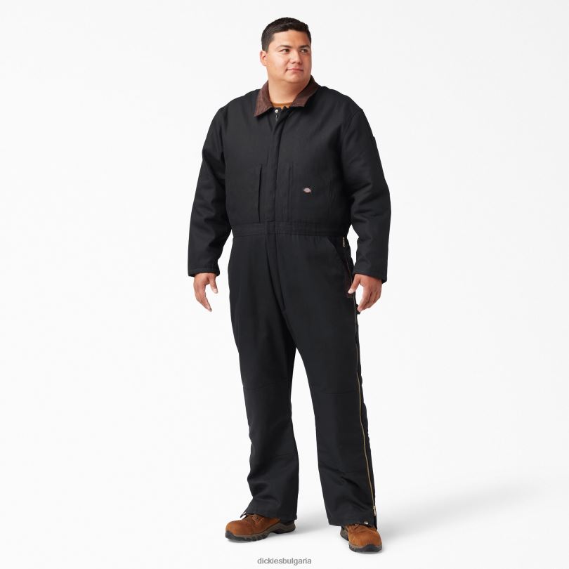 мъже Dickies гащеризон с изолация на патица черно (bk) работно облекло R2PH81349