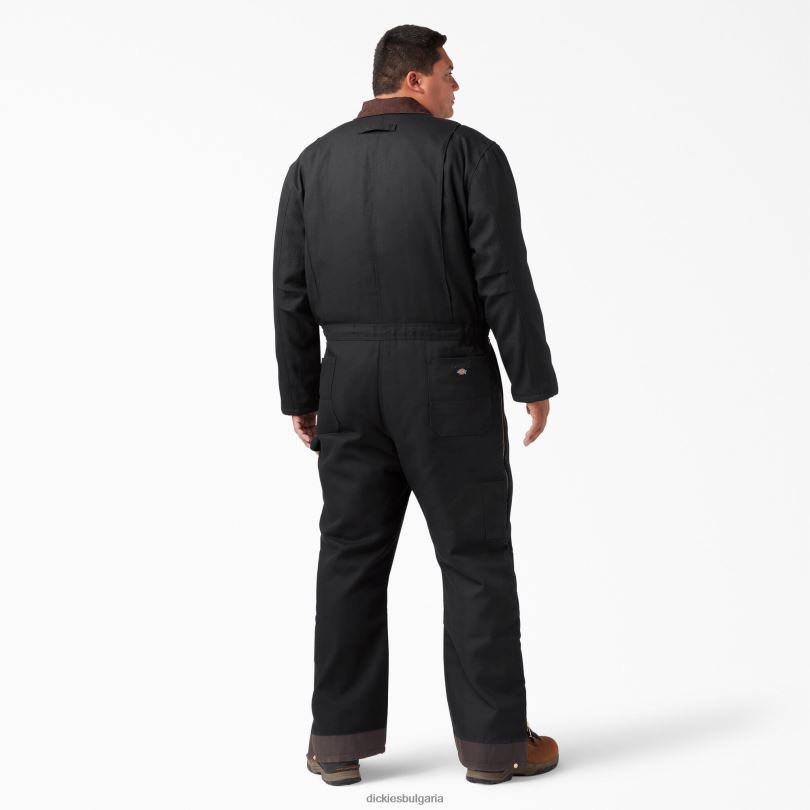мъже Dickies гащеризон с изолация на патица черно (bk) работно облекло R2PH81349