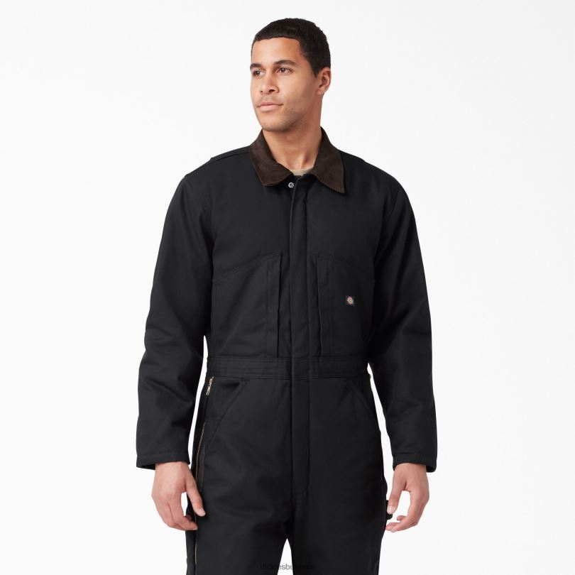 мъже Dickies гащеризон с изолация на патица черно (bk) работно облекло R2PH81349