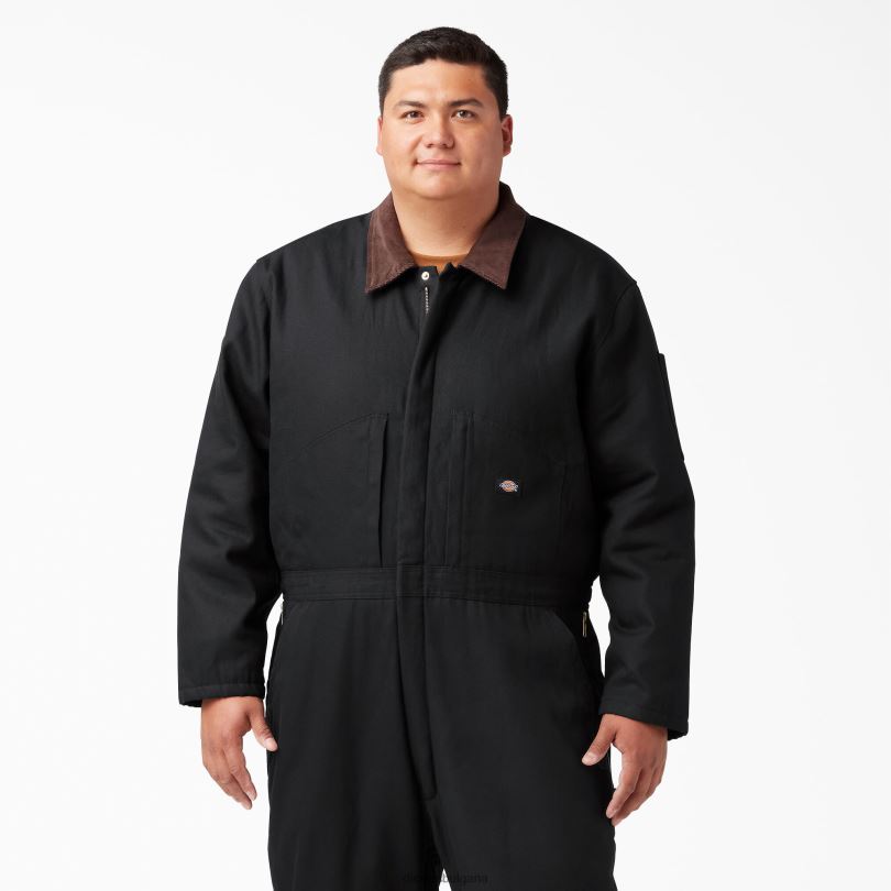 мъже Dickies гащеризон с изолация на патица черно (bk) работно облекло R2PH81349