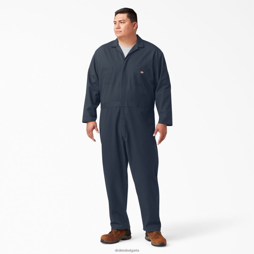 мъже Dickies гащеризон с дълъг ръкав тъмно синьо (dn) работно облекло R2PH81270