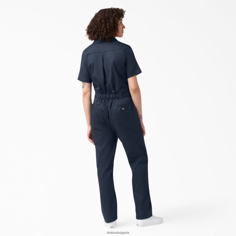 Жени Dickies охлаждащ гащеризон с къс ръкав тъмно синьо (dn) работно облекло R2PH81545