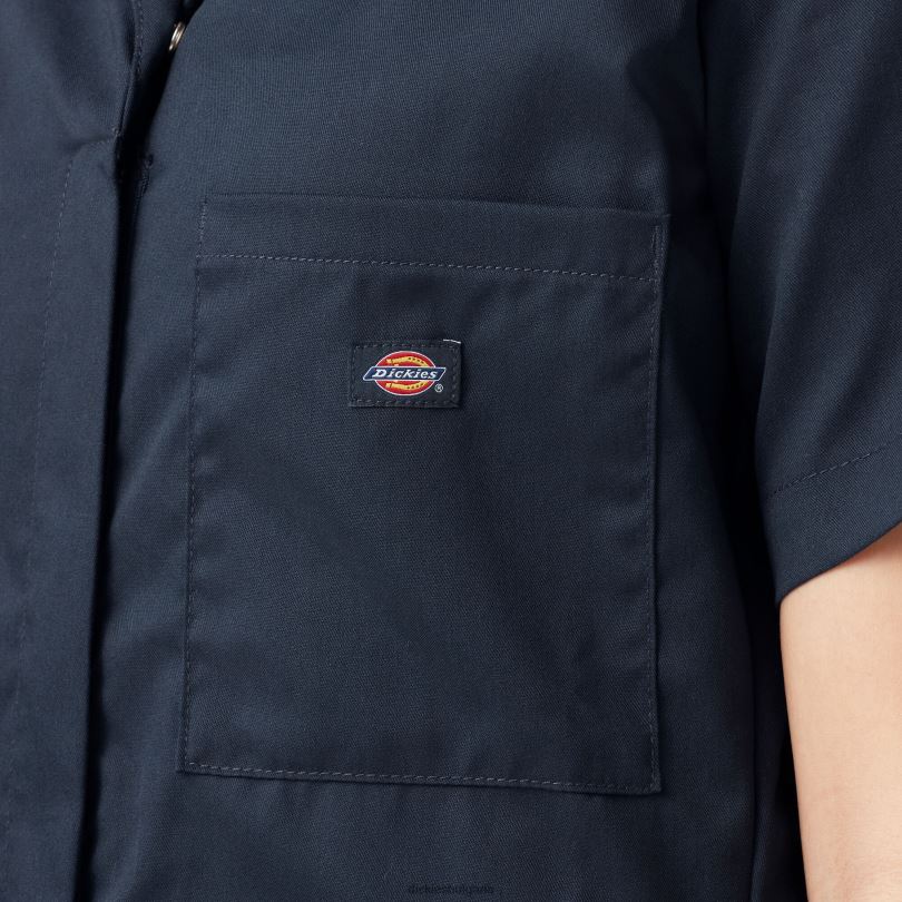 Жени Dickies охлаждащ гащеризон с къс ръкав тъмно синьо (dn) работно облекло R2PH81545