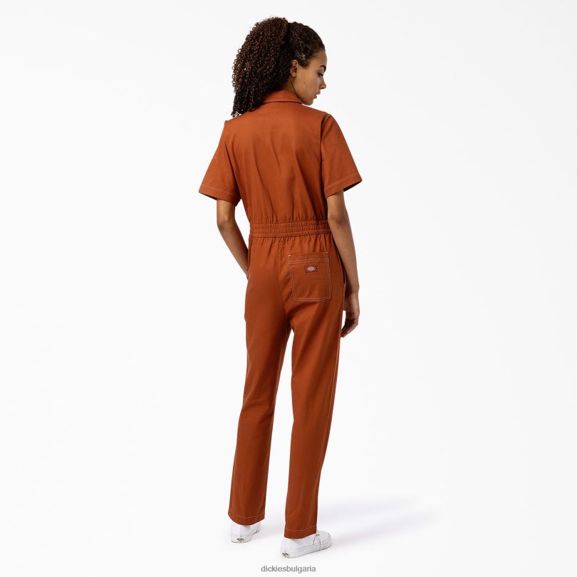 Жени Dickies гащеризон florala джинджифилово кафяво (т.е.) работно облекло R2PH81934