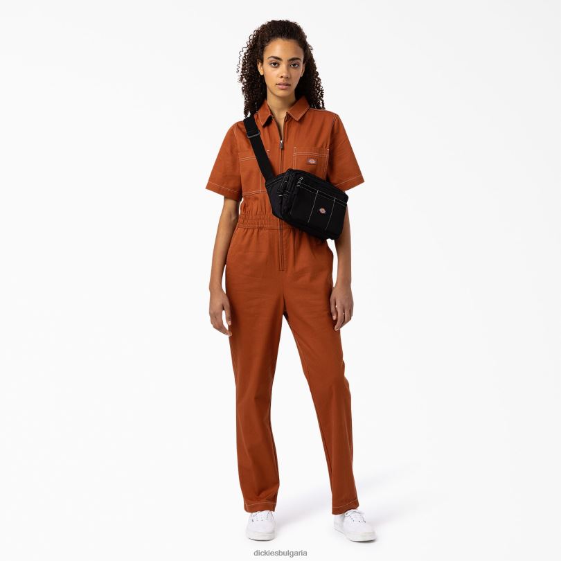 Жени Dickies гащеризон florala джинджифилово кафяво (т.е.) работно облекло R2PH81934