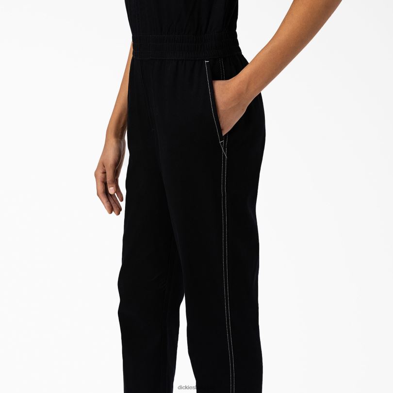 Жени Dickies гащеризон florala черен (bkx) работно облекло R2PH81933