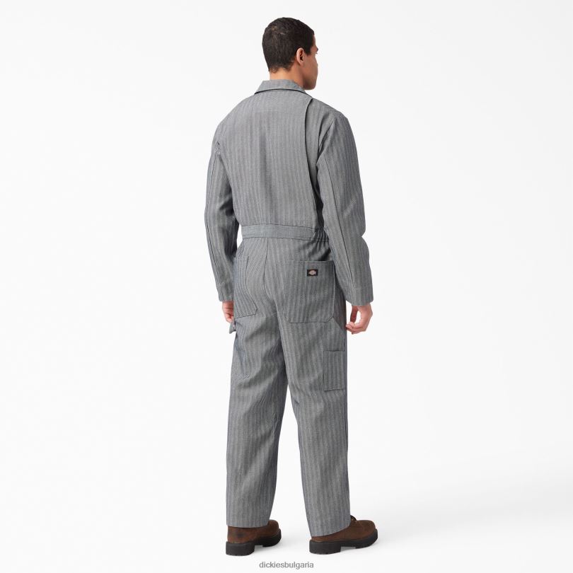 мъже Dickies гащеризон на рибарско райе рибарско райе (fs) работно облекло R2PH81304