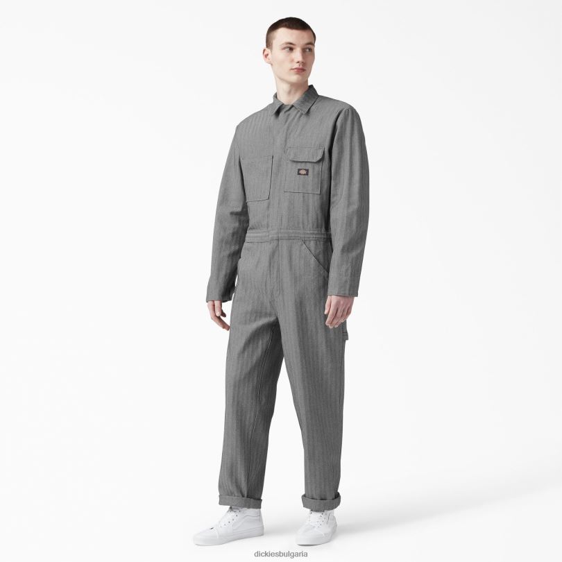 мъже Dickies гащеризон на рибарско райе рибарско райе (fs) работно облекло R2PH81304
