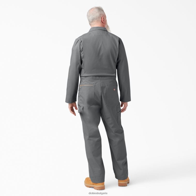 мъже Dickies луксозен комбинезон с дълъг ръкав сив (gy) работно облекло R2PH81236