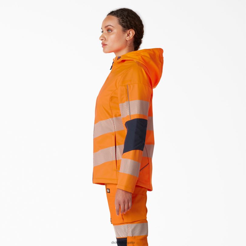 Жени Dickies висококачествено софтшел яке портокал (или) работно облекло R2PH82353