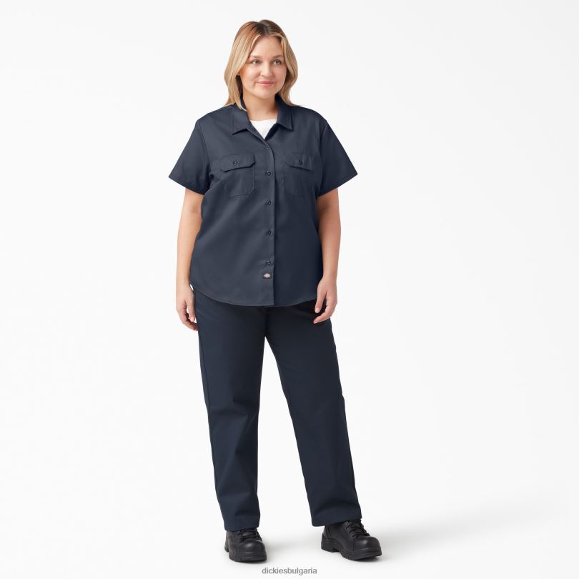 Жени Dickies плюс 574 оригинална работна риза тъмен флот (asn) работно облекло R2PH81536