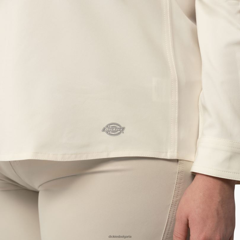 Жени Dickies плюс охлаждаща работна риза антично бяло (adw) работно облекло R2PH81682