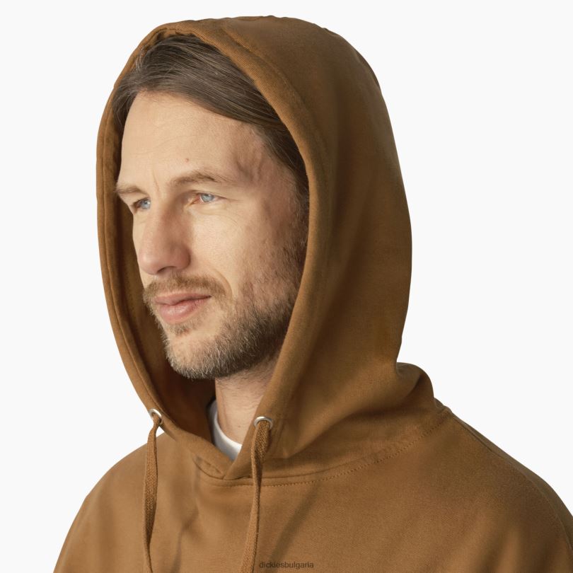 мъже Dickies наследствено работно облекло с графична качулка кафява патица (bd) работно облекло R2PH81180