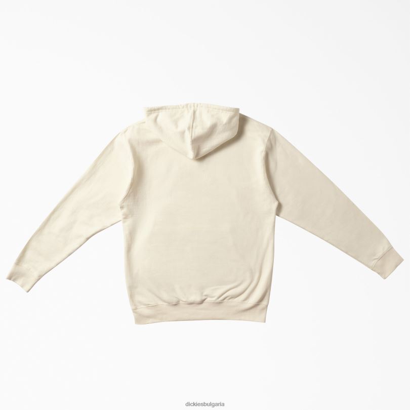 мъже Dickies наследствено работно облекло с графична качулка естествено бежово (nt) работно облекло R2PH81181