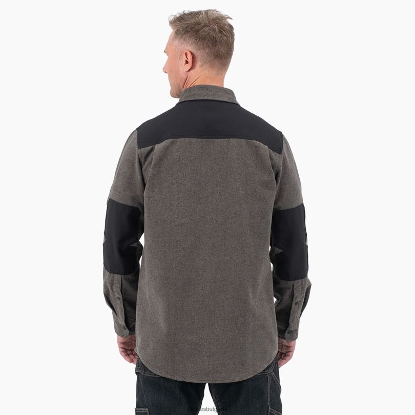 мъже Dickies тежка мускулеста фланелена риза зелен мъх (c1e) работно облекло R2PH8951