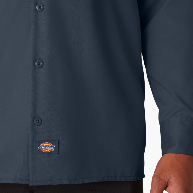 мъже Dickies работна риза с дълъг ръкав тъмно синьо (dn) работно облекло R2PH8560