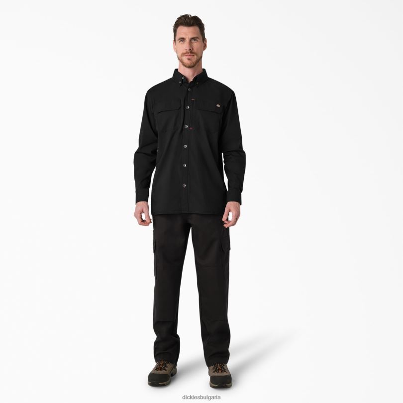 мъже Dickies риза duratech ranger ripstop черно (bk) работно облекло R2PH8686