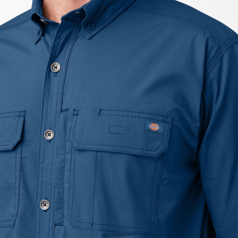 мъже Dickies риза duratech ranger ripstop тъмен деним (dm) работно облекло R2PH8687