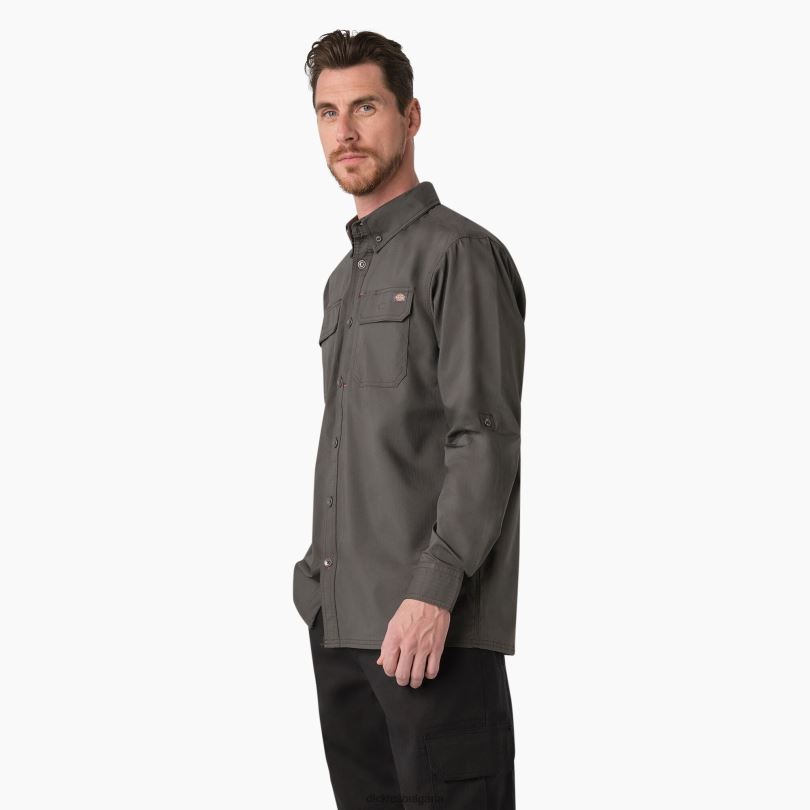 мъже Dickies риза duratech ranger ripstop шисти сиво (sl) работно облекло R2PH8690