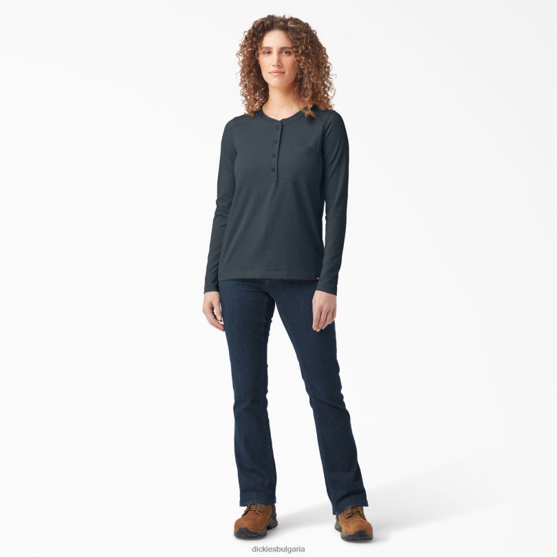 Жени Dickies Хенли в тежка категория горски пирен (f1h) работно облекло R2PH82197