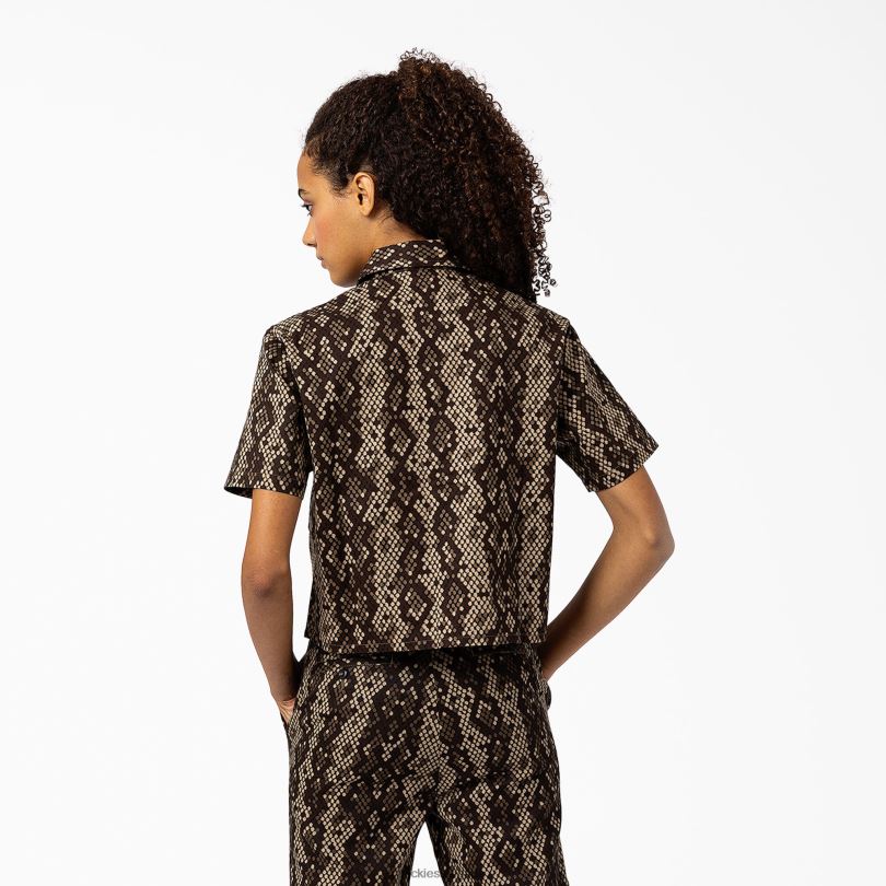 Жени Dickies изрязана работна риза camden черно (bk) работно облекло R2PH82104