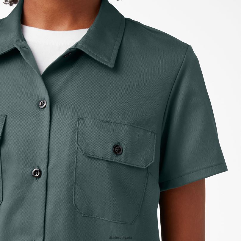 Жени Dickies 574 оригинална работна риза линкълн грийн (lso) работно облекло R2PH81534