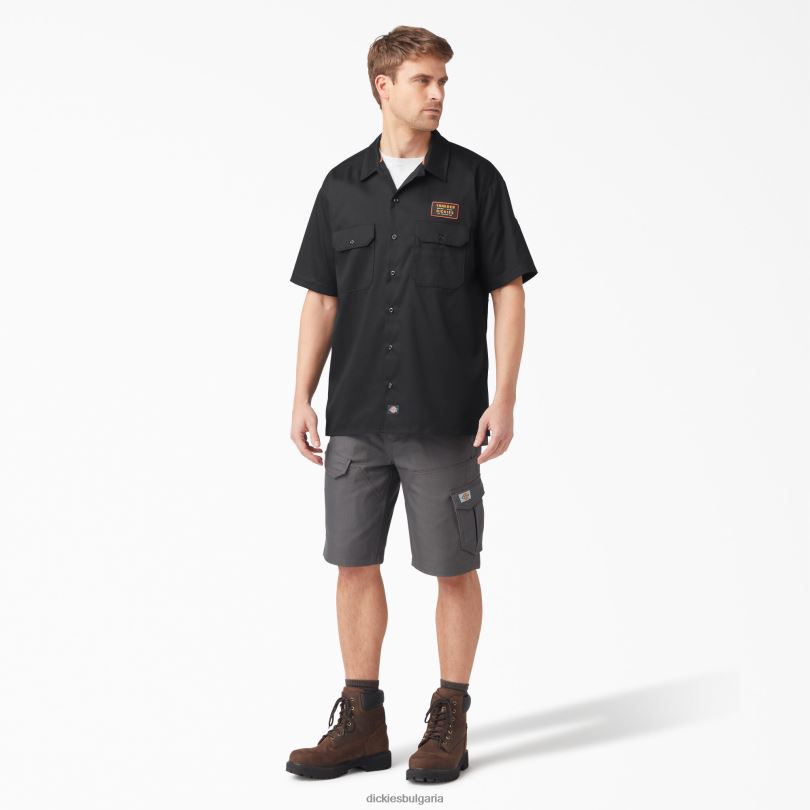 мъже Dickies traeger ultimate grilling риза черно (bk) работно облекло R2PH8792