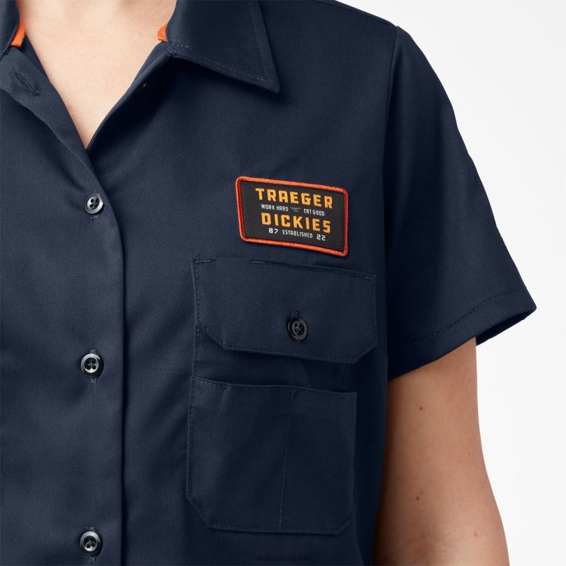 Жени Dickies traeger ultimate grilling риза тъмно синьо (dn) работно облекло R2PH82157