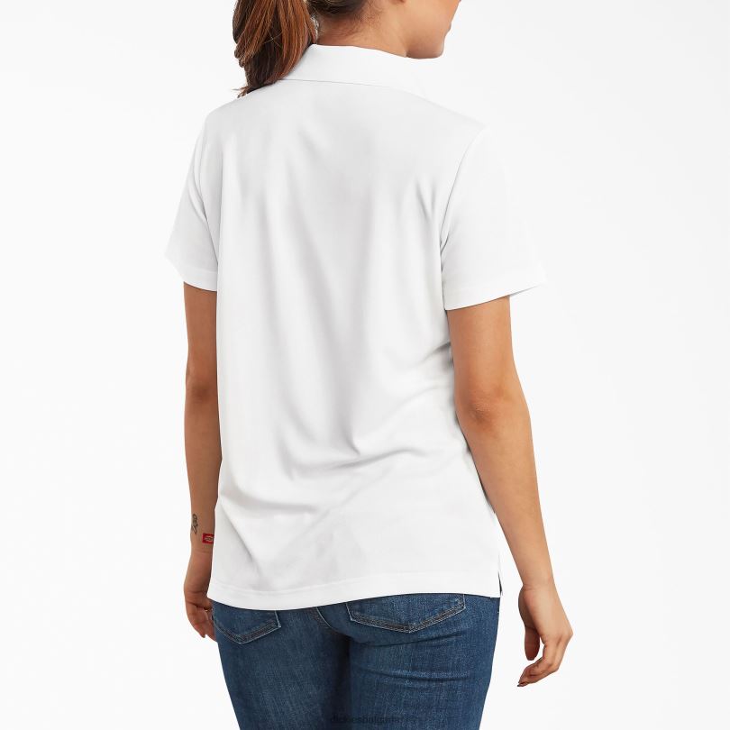 Жени Dickies производителност поло тениска бяло (wh) работно облекло R2PH82021