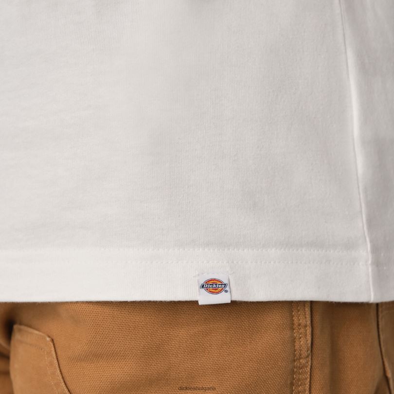 Жени Dickies графична тениска с тежко работно облекло бяло (wh) работно облекло R2PH82119